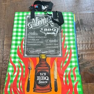 TJ's BBQ Sauce Tote Bag - Red and Green